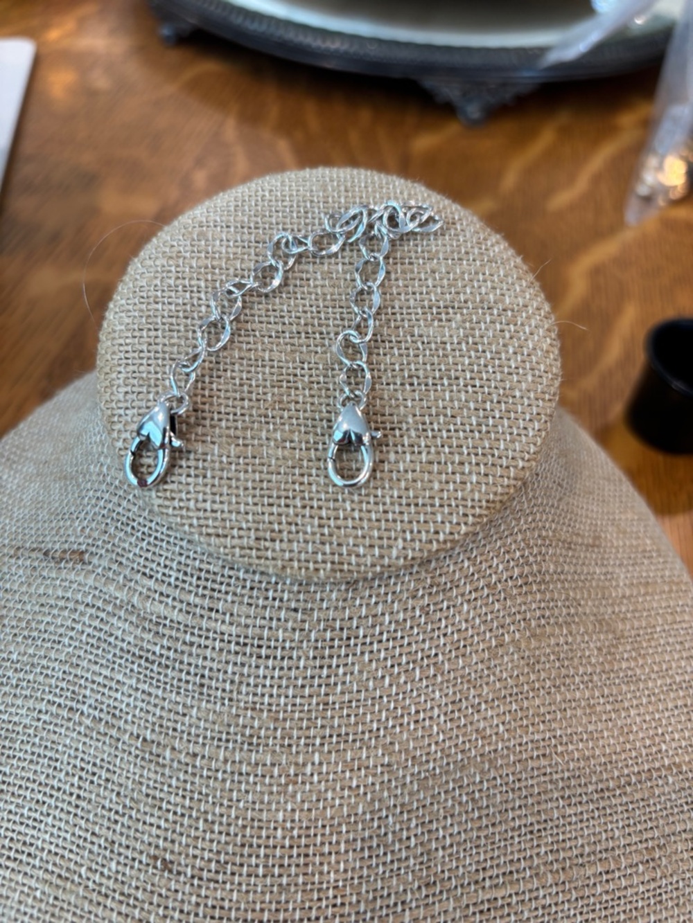 Brighton Silver Tone Necklace Extender with Lobster Clasps